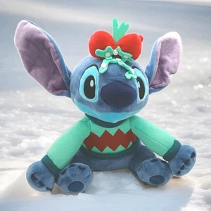 Disney Lilo & Stitch Mistletoe Stitch Christmas 13" Plush Stuffed Animal Holiday - Picture 1 of 8