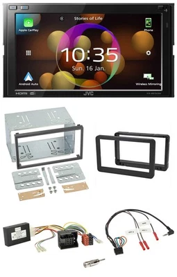 JVC DAB Lenkrad 2DIN Bluetooth USB Autoradio für Alfa Romeo Brera 159 Spider Nav - Bild 1 von 4
