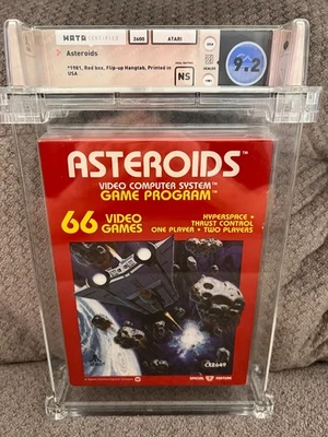 ASTROIDS Atari 2600 WATA Graded 9.2 MINT 1981 RELEASE FACTORY SEALED BRAND NEW - Image 1 of 4