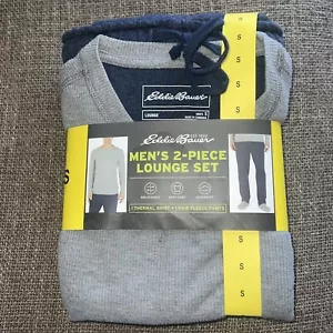 MEN'S 2-PIECE Sleepwear/pajama/LOUNGE SET/gray/blue/size Small/nwt - Picture 1 of 7