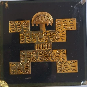 Handmade colombian archeologic Tolima Gold museum Bogota Ornement pectoral - Picture 1 of 6