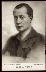 España - Guerra Civil - Falange - TP - 1937 - Postal "José Antonio" sin circular - Imagen 1 de 1