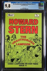 Howard stern The Unauthorized Lampoon #1 CGC 9.8, SOLO 9,8 SU CENSIMENTO! PIÙ ALTO - Foto 1 di 2