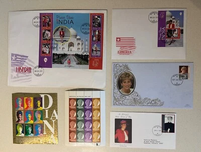 Liberia Princess Diana Souvenir Sheets X 100 MNH & FDC - Image 1 of 3