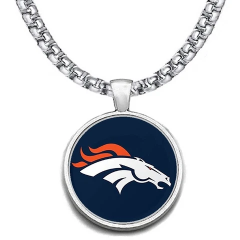 LARGE Denver Broncos NECKLACE STAINLESS STEEL CHAIN FOOTBALL FREE SHIP' D30 Cover