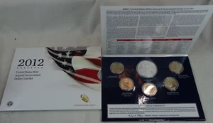 2012 Uncirculated Dollar 6 Coin Set Silver Eagle US Mint $1 COA OGP - Picture 1 of 5