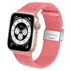 Apple Iwatch Strap Watch Braided Adjustable Elastic Band Series 8 7 6 5 4 3 Se