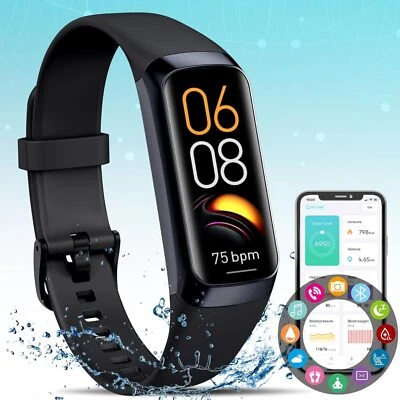 2025 Fit@bit Smart Watch Activity Tracker Fitness Watches Heart Rate Monitor - Image 1 of 4