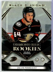 2022-23 Black Diamond Double Relic #BDRJP Jacob Perreault RC /99 - Anaheim Ducks - Picture 1 of 2