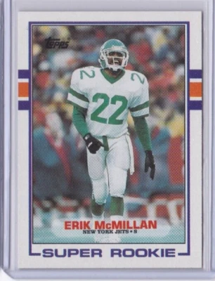 1989 TOPPS FOOTBALL #223 ERIK MCMILLAN  NEW YORK JETS (ID89) - Image 1 of 2