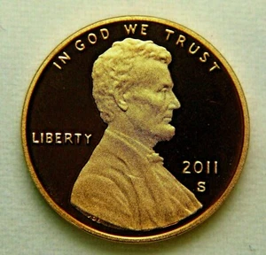 2011 S Lincoln Shield Cent Gem Deep Cameo Proof Penny - Picture 1 of 2