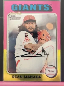 Topps 2024 Heritage High Number Sean Manaea San Fran Giants Chrome Card /699 - Picture 1 of 2