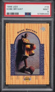 1996 UD3 Basketball Kobe Bryant ROOKIE #19 PSA 9 MINT Hardwood Prospects LAKERS - Picture 1 of 2