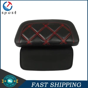 For Touring 09-22 Chopped Pack Razor Tour Pak Trunk Backrest Pad Red Stitching - Picture 1 of 10