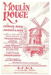 MOULIN ROUGE by Georges AURIC & Jacques LARUE Romulus Huston José FERRER in 1953 - Picture 1 of 2