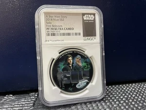 A Star Wars Story 2018 Niue $2 - Solo - NGC PF70 First Releases W/ogp - Picture 1 of 6
