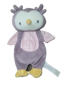 Ingenuity Owl Plush Lovey Purple & Pink Bean Bag Security Toy 12” Sewn Eyes - Picture 1 of 5