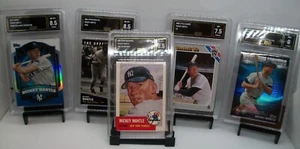 LOT of 5 * MICKEY MANTLE GRADED BASEBALL CARDS * NEW YORK YANKEES - Bild 1 von 11