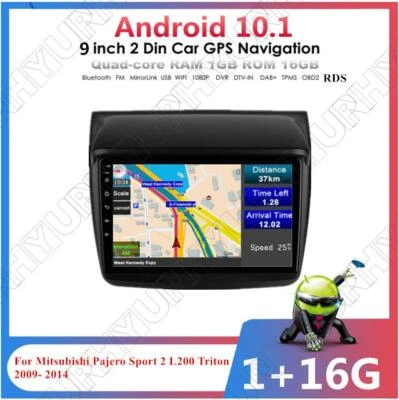 Android 10.1 Car Stereo GPS For Mitsubishi Pajero Sport 2 L200 Triton 2009-2014 - Image 1 of 4