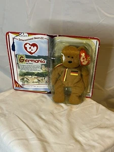 TY Teenie Beanie Babies Germania The Bear 1999 McDonald’s Imternational Bears II - Picture 1 of 6