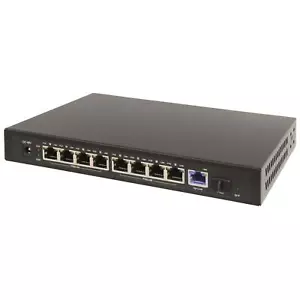Switch Tiptel SP1009 8 PoE+ Gigabit + porta SFP 72W (INT) IEEE 802af/at  - Foto 1 di 1