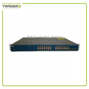 WS-C3560-24PS-S V07 Cisco Catalyst 3560 PoE-24 switch Ethernet 2-SFP con staffe - Foto 1 di 3
