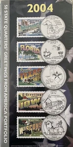 2004 50 State Quarters - US Mint - Greetings from America Portfolio - Sealed - Picture 1 of 2
