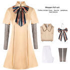 M3gan Cosplay Costume Megan Dress Ai Doll Robots Kids Girls Fancy Dress 4-9 Yrs'