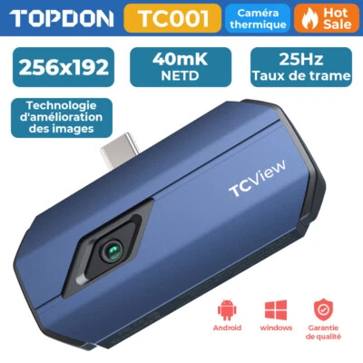 TOPDON TC001 camera thermique android smartphone usb thermal camera 40mk 25HZ FR - Photo 1/4