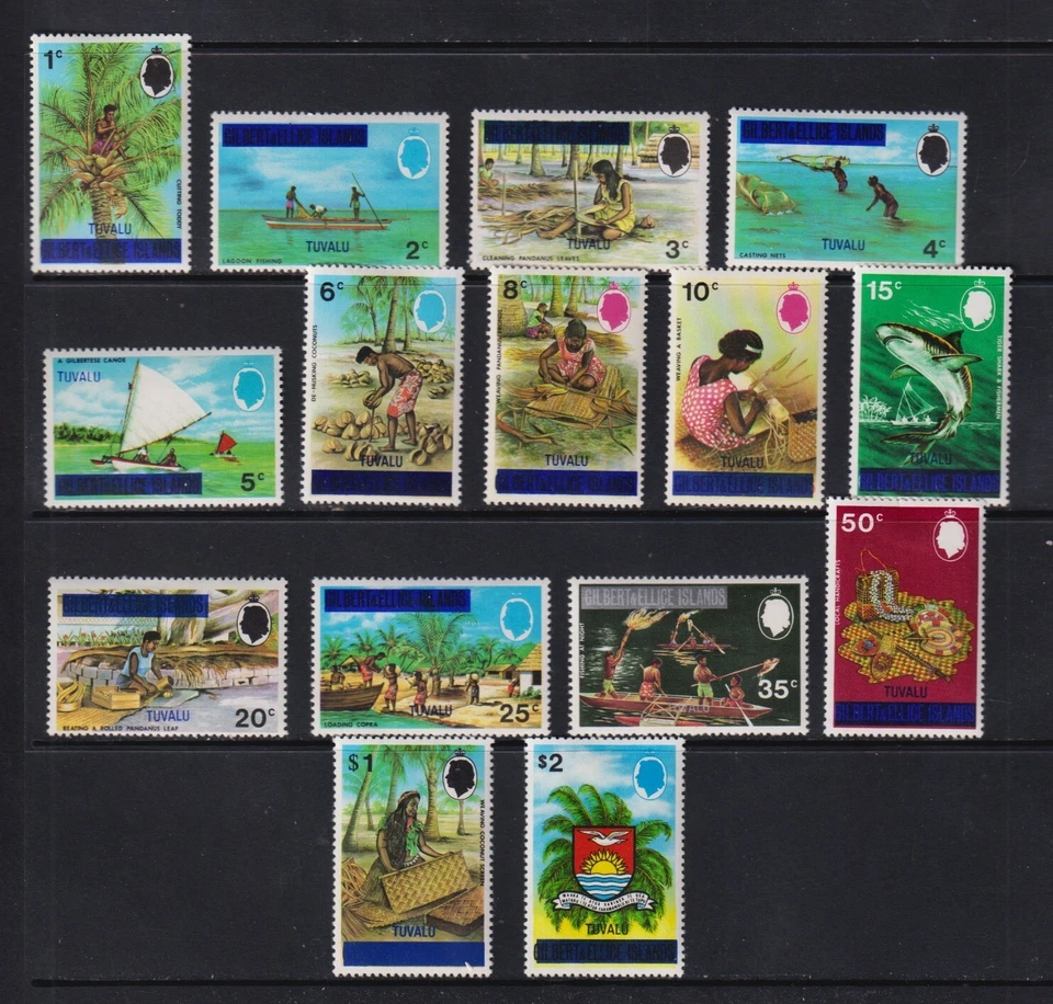 Tuvalu - #1-15 como nuevo, cat. $27,85 Foto 1 de 1