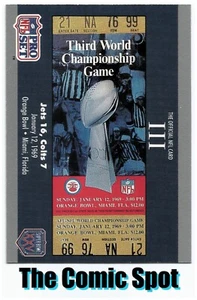 1990-91 PRO SET SUPER BOWL XXV SILVER ~ SUPER BOWL III #3 ~ NY JETS NFL CARD - Picture 1 of 3