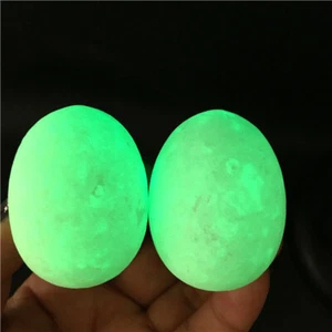 165g 2 Piedra Brillante en la Oscuridad Cuarzo Luminoso Cristal Esfera Huevo Curación 2 - Imagen 1 de 6