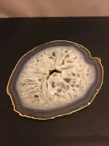 natural   Agate Geode  Slice - Picture 1 of 6