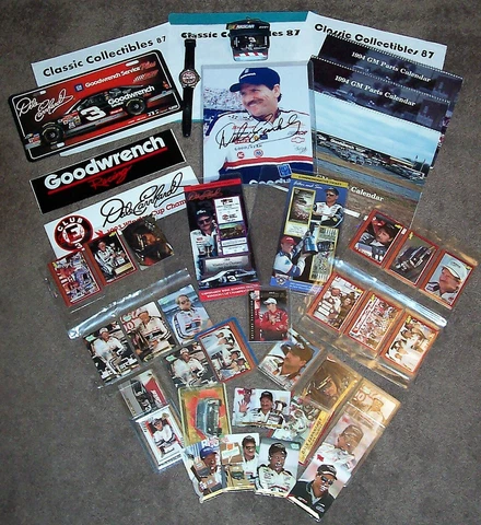 Lot of DALE EARNHARDT #3 GOODWRENCH RACING, Stickers,Cards,Watch,Calendars,Photo Cover