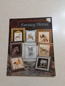 Cross My Heart Cross Stitch Pattern Booklet Fantasy Horses - Picture 1 of 4
