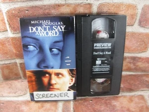 Don't Say A Word VHS 2002 Screener Preview Michael Douglas - Brittany Murphy - Picture 1 of 5