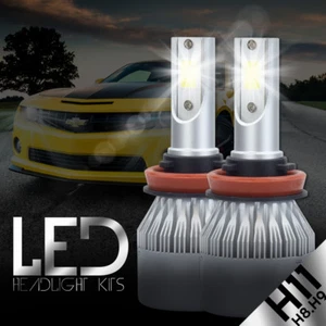 2017 H11 6000K 388W 38800LM Dual Side LED Headlight Kit Low Beam Bulb High Power - Picture 1 of 12