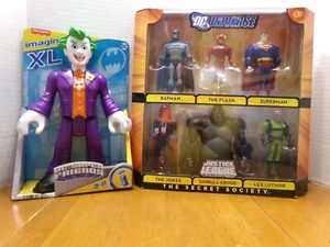DC UNIVERSE JUSTICE LEAGUE 6 PACK THE SECRET SOCIETY + FREE XL IMAGINEXT JOKER - Picture 1 of 12