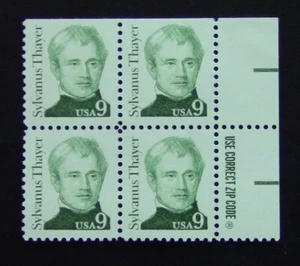 U.S Zip Blk. Scott Cat. #1852...Great Americans Issue - Picture 1 of 2