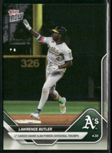 2025 Topps Now #125 Lawrence Butler A's 1st Career Grand Slam Athletics Win - Bild 1 von 2