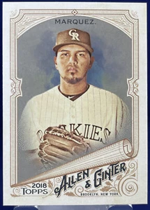 Topps Allen & Ginter 2018 GERMAN MARQUEZ ROCKIES HOT BOX GLOSSY Parallel Card  - Picture 1 of 2