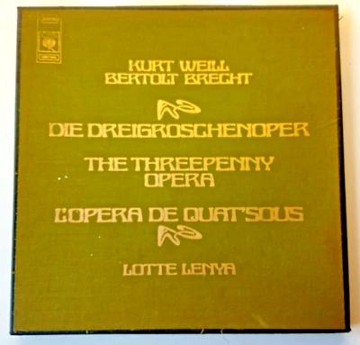 Kurt Weill & Bertolt Brecht - The Threepenny Opera Lotte Lenya CBS box set LP - Image 1 of 4