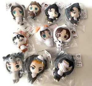 Attack on titan - Plush keychain mascot animarukko TBS - Eren Levi Erwin Hans - Picture 1 of 25