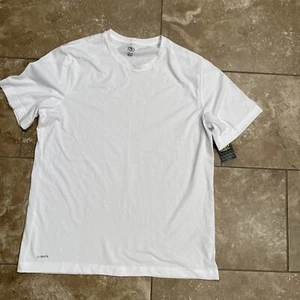 Men’s Athletic DriWorks Short Sleeve Shirt White L - Picture 1 of 4