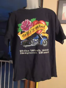 Camiseta BIKE WEEK Daytona Beach ""wild as the windd"" negra talla L 2006 - Imagen 1 de 3