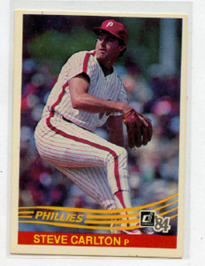 1984 DONRUSS # 111 STEVE CARLTON , PHILLIES , B