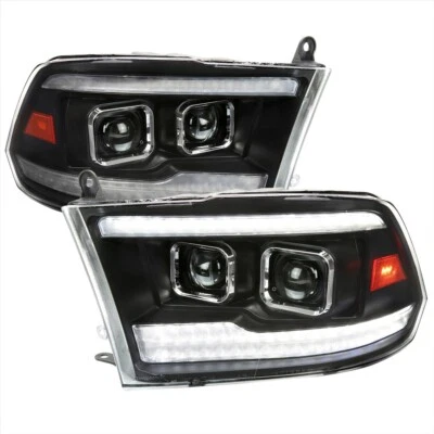 Proyector LED DRL negro para RAM 1500 19-21 RAM Classic 10-18 2500 3500 2009-2018 Foto 1 de 4