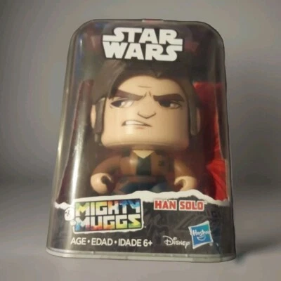 NUEVO Hasbro DISNEY Mighty Muggs Star Wars Han Solo #10 Juguete Cambiando Cara  Foto 1 de 3