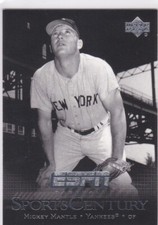 MICKEY MANTLE New York Yankees 2005 ESPN Upper Deck SPORTS CENTURY Baseball Card