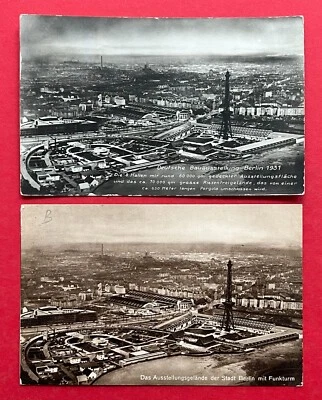 2 x Foto AK BERLIN 1931 Ausstellungsgelände mit Funkturm    ( 120890 - Bild 1 von 2